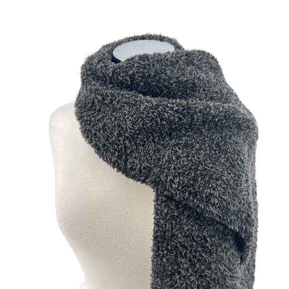 Barefoot Dreams CozyChic Pom Pom Beanie Scarf Set One Size Carbon Black NWT - Picture 4 of 9